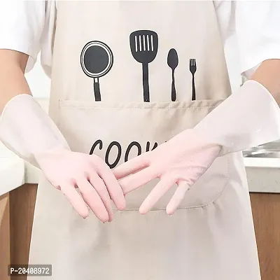 Natural Rubber Dish Washing Cleaning Safety Hand Gloves