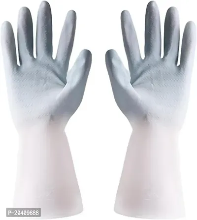 Natural Rubber Dish Washing Cleaning Safety Hand Gloves-thumb0