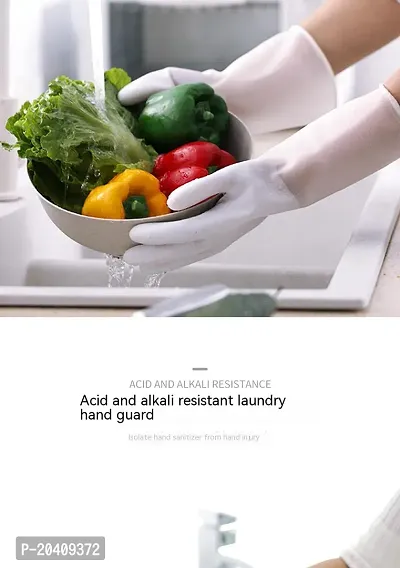 Natural Rubber Dish Washing Cleaning Safety Hand Gloves