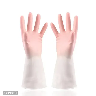 Natural Rubber Dish Washing Cleaning Safety Hand Gloves