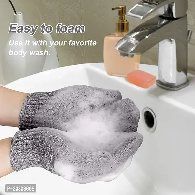 Exfoliating Shower Bath Gloves for Shower,Spa,Massage and Body Scrubs,Dead Skin Cell Remover Solft and Suitable for Men,Women and Children B-84