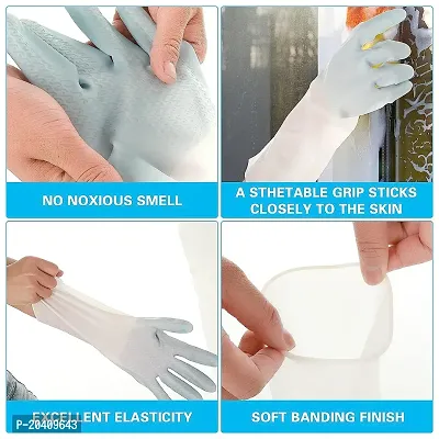 Natural Rubber Dish Washing Cleaning Safety Hand Gloves