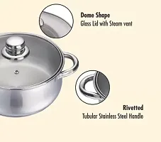 Useful Stainless Steel Dinner Set -Microwave Safe-thumb1