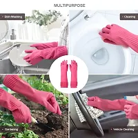 Long Slevees Rubber Washable Reusable Kitchen Bathroom Toilet Garden Bike Car Dish Clothing Cleaning Gloves Speical Cold Winter Seasons-thumb3