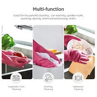 Long Slevees Rubber Washable Reusable Kitchen Bathroom Toilet Garden Bike Car Dish Clothing Cleaning Gloves Speical Cold Winter Seasons-thumb4