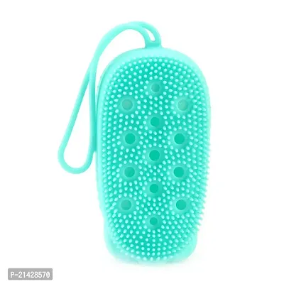 Silicone Bubble Bath Brush, Soft Rubbing Massage Body Cleaner, Silicone Shower Sponge, Double Sided Rubber Scrubber, Exfoliating Massage Silicone Loofah for Kids, Women  Men