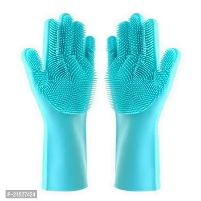 Dishwashing Kitchen Cleaning Silicone Gloves