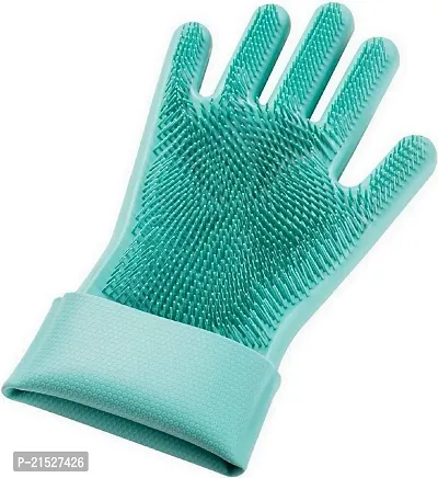Dishwashing Kitchen Cleaning Silicone Gloves