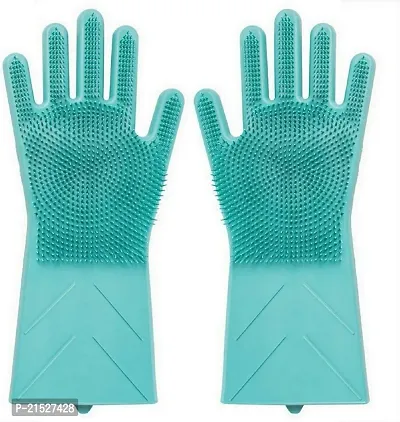 Dishwashing Kitchen Cleaning Silicone Gloves