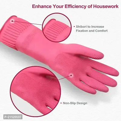 14 Inch Elbow Length Dishwashing Reusable Washable Rubber Long Slevess Kitchen Bathrrom Toilet Car Bike Pet Care Animals Cleaning Hand Gloves