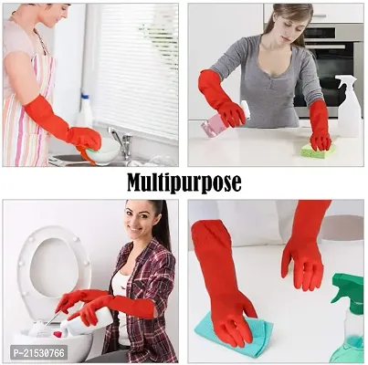 14 inch Elbow Long Length Natural Rubber Kitchen Bathroom Toilet Platform Dishwashing Cloth Pet Care Hand Safety Cleaning Gloves