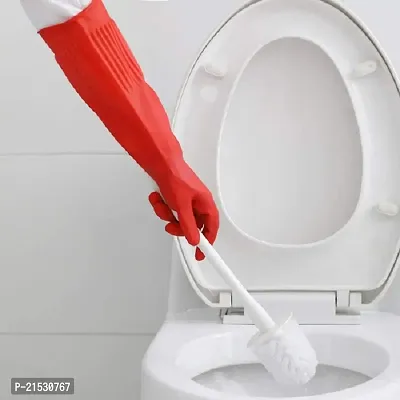 14 inch Elbow Long Length Natural Rubber Kitchen Bathroom Toilet Platform Dishwashing Cloth Pet Care Hand Safety Cleaning Gloves-thumb0