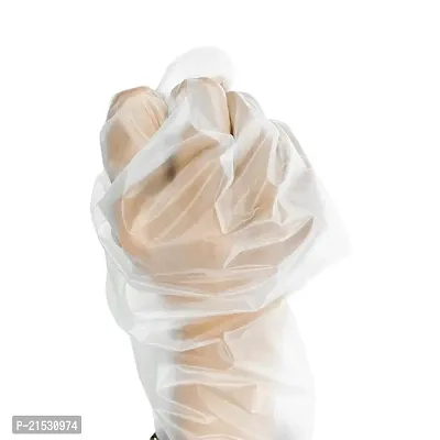 Premium Oxo Biodegradable | Pack of 200 | 100% Compostable Disposable Hand Gloves | Transparent  Disposable Gloves | Universal Size Gloves | For Gardening, Cleaning  Public Areas (Free Size, 200)