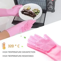 Silicon Dish Washing Kitchen Platform Hand Cleaning Gloves-thumb2