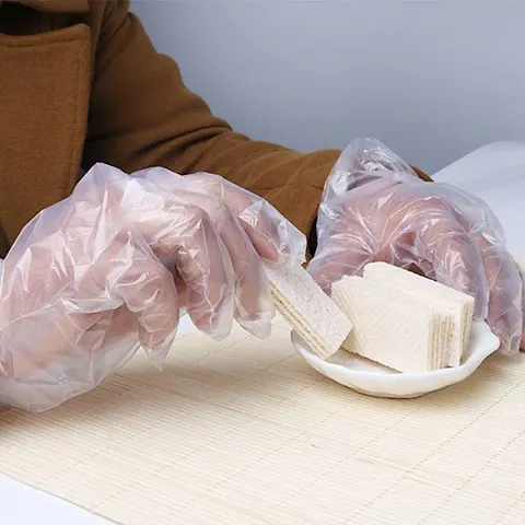 transparent plastic gloves / Clear plastic gloves / Hand Gloves / Transparent gloves / Hand Cleaning gloves / gloves / Transparent glove- 400 Pcs Poly Plastic Gloves