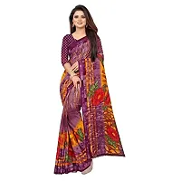 Redmart 88 Women's Cotton Printed Saree with Blouse (R MART-1-Magenta)-thumb1