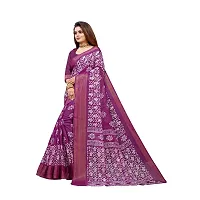 Redmart 88 Women's Cotton Printed Saree with Blouse (R MART-padama-Wine)-thumb2