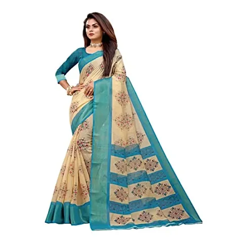 Beautiful Silk Saree With Blouse Piece For Women