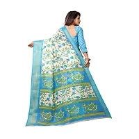 Redmart 88 Women's Cotton Printed Saree with Blouse (R Mart-PANKHUDI-SKY BLUE)-thumb4