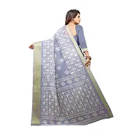 Redmart 88 Women's Cotton Printed Saree with Blouse (R MART-padama-Grey)-thumb3