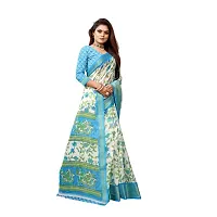 Redmart 88 Women's Cotton Printed Saree with Blouse (R Mart-PANKHUDI-SKY BLUE)-thumb2