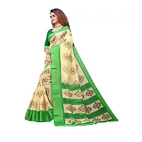 Redmart 88 Women's Cotton Printed Saree with Blouse (R MART-battik-Olive)-thumb2