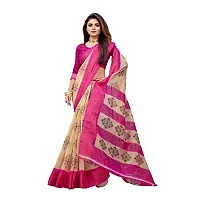 Redmart 88 Women's Cotton Printed Saree with Blouse (R MART-battik-Pink)-thumb1