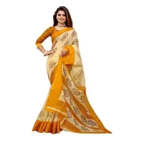 Redmart 88 Women's Cotton Printed Saree with Blouse (R MART-battik-Yellow)-thumb1