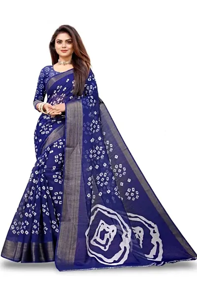 Stylish Art Silk Dark Jacquard Saree with Blouse Piece For Women