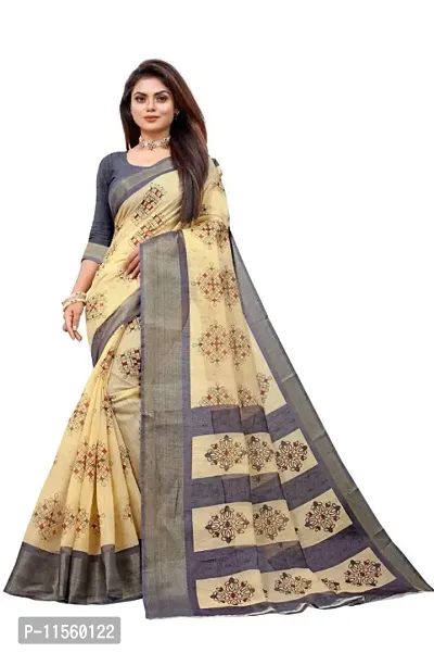 Fancy Georgette Saree with Blouse Piece for Women-thumb0