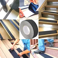 Royalkart Anti Slip Tape, Anti Skid Fall Resistant Tape, Self Adhesive. For Slippery Stairs and Surfaces. SIZE - 5M x 50MM(Black)-thumb1