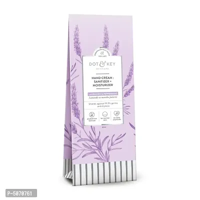 Hand Cream – Sanitizer + Moisturizer Lavender And Peppermint