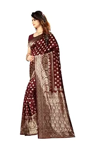 Woven Kanjivaram Silk Blend Saree-thumb2