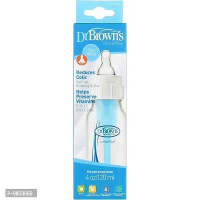 DrBrown's Natural Flow 4 oz Feeding Bottle - Pack of 1, 120ml-thumb2