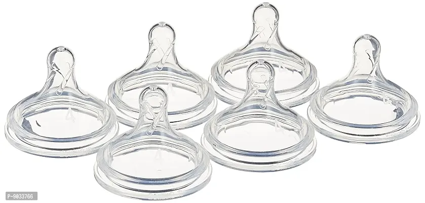 Dr. Brown's Options+ Wide-Neck Baby Bottle Nipple, Level 4 (9 Months+), 6 Count