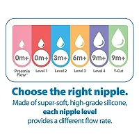 Dr. Brown's Natural Flow Level 1 Standard Nipple (Pack of 1, White)-thumb3