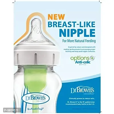 Dr. Brown's Options+ Wide Neck Baby Bottle Nipple (Pack Of 2, White)-thumb4