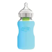 Kidsland Wide Neck Glass Bottle Sleeve 9 oz - Blue-thumb2
