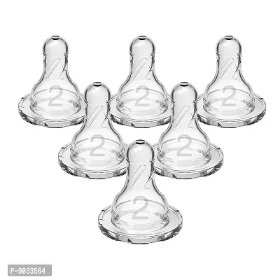 Dr. Brown's Standard Replacement Nipple (0.5 ml, Pack of 6, White)