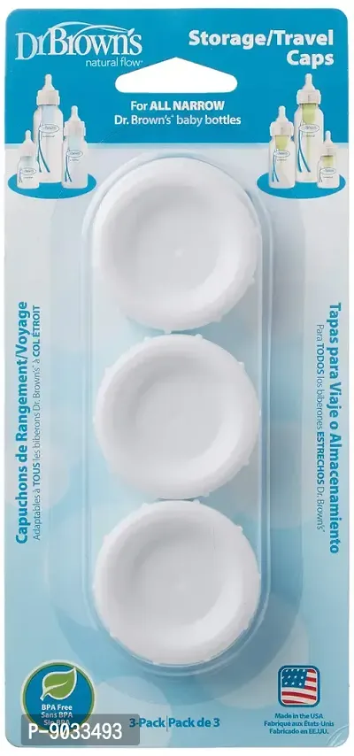Dr. Brown's Natural Flow Standard Storage Travel Caps Replacement, 3 Count-thumb2