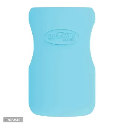 Kidsland Wide Neck Glass Bottle Sleeve 9 oz - Blue-thumb0