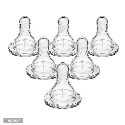 Dr. Brown's Standard Replacement Nipple (Pack of 6, White)