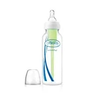 Dr. Brown's Natural Flow Options Polypropylene Standard Neck Baby Bottle (250 Ml, Clear)-thumb1