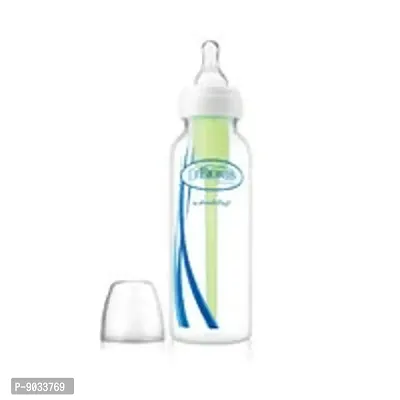 Dr. Brown's Natural Flow Options Polypropylene Standard Neck Baby Bottle (250 Ml, Clear)-thumb2