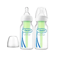 Dr. Brown's Options Narrow Neck Baby Bottle (120 Ml, Pack of 2, White)-thumb1