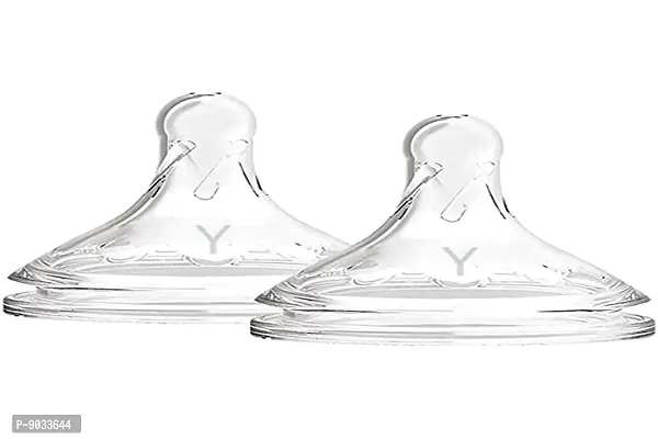 Dr. Brown's Twin Pack Y-Cut Wide Neck Silicone Options+ Nipple (Clear)-thumb0