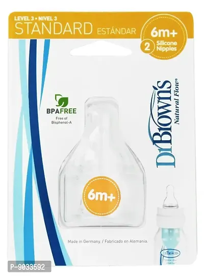 Dr. Brown's 6 Pack Natural Flow Level 3 Standard Nipple-thumb0