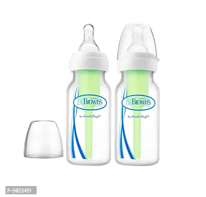 Dr. Brown's Options Narrow Neck Baby Bottle (120 Ml, Pack of 2, White)