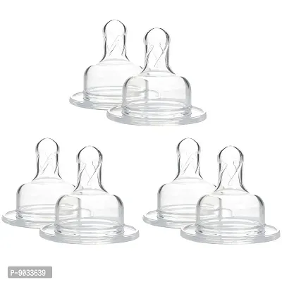Dr. Brown's Level 1 Wide Neck Nipple (Pack of 6, White)