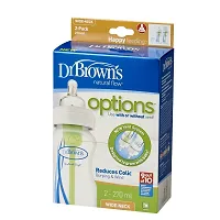 Dr. Brown's Options Wide Neck Bottle 9 Oz (Pack of 2, White)-thumb1